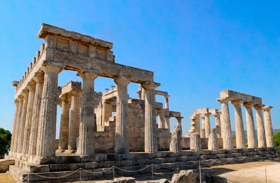 Ο ναός του Απόλλωνα στην Αίγινα, Ελλάδα