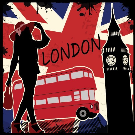 Λονδίνο, γυναίκα, λεωφορείο, Big Ben
