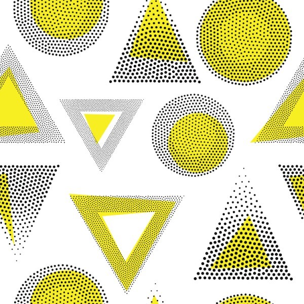 Κίτρινα τρίγωνα και κύκλοι