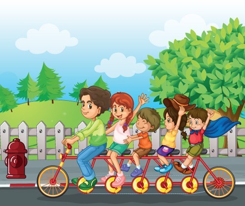 Παιδάκια Με Ποδήλατο