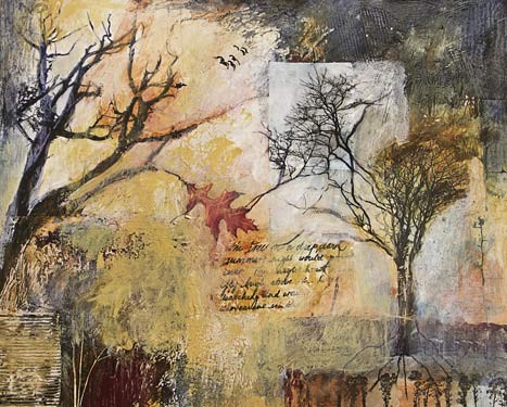 Αφηρημένη ζωγραφική με δέντρα