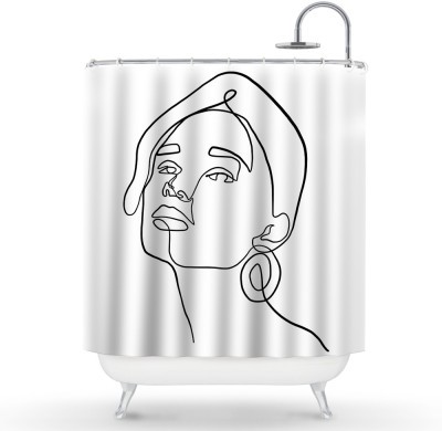 Μοιραία γυναίκα, Line Art, Κουρτίνες μπάνιου, 150 x 180 εκ.