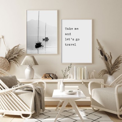 Ταξίδι με τη βάρκα, σε Καμβά, Gallery Wall, 2 Τεμάχια