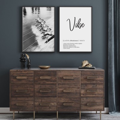 Μονόχρωμη τέχνη, σε Καμβά, Gallery Wall, 2 Τεμάχια