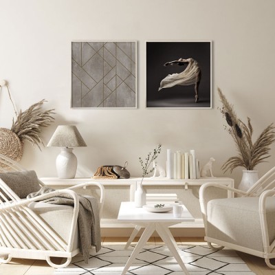 Houseart Χορός και τέχνη, σε Καμβά, Gallery Wall, 2 Τεμάχια