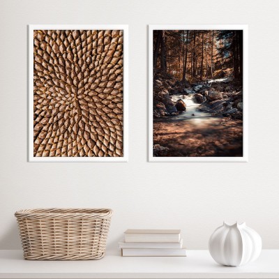Φυσική τέχνη στη φύση, σε Καμβά, Gallery Wall, 2 Τεμάχια