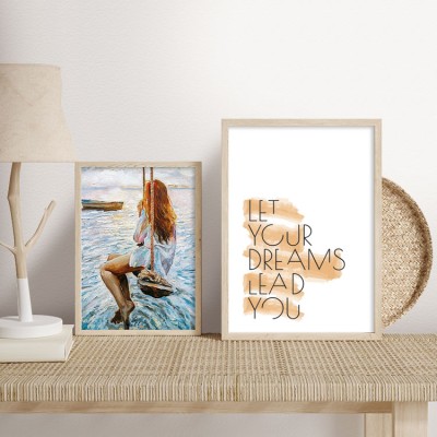 Houseart Your dreams, σε Καμβά, Gallery Wall, 2 Τεμάχια