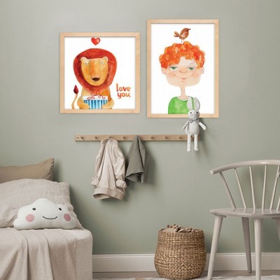 Houseart Χαμογελαστές φατσούλες, σε Καμβά, Gallery Wall, 2 Τεμάχια