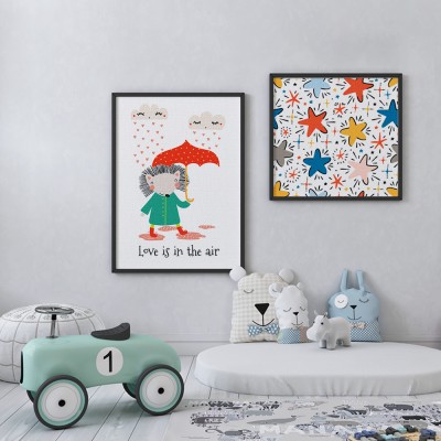 Love & Stars, σε Καμβά, Gallery Wall, 2 Τεμάχια