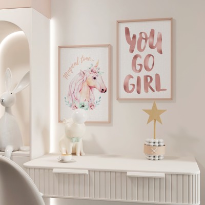 Magical Girl Time, σε Καμβά, Gallery Wall, 2 Τεμάχια