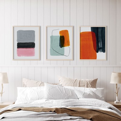 Houseart Minimal design, σε Καμβά, Gallery Wall, 3 Τεμάχια