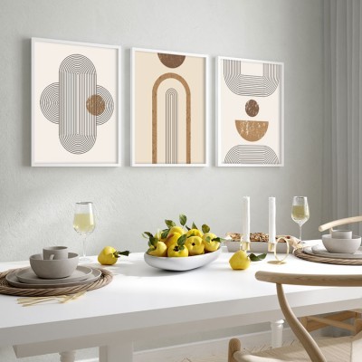 Ωοειδές σχήματα και καμάρες, σε Καμβά, Gallery Wall, 3 Τεμάχια