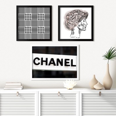 Houseart Σύνθεση μόδας, σε Καμβά, Gallery Wall, 3 Τεμάχια