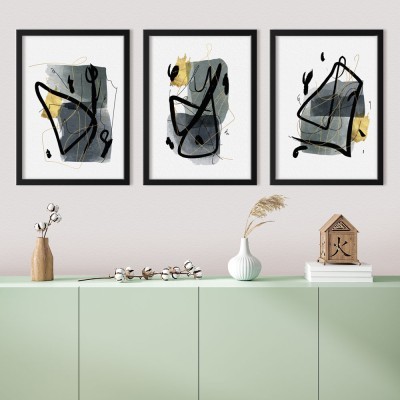 Houseart Dark oddity, σε Καμβά, Gallery Wall, 3 Τεμάχια