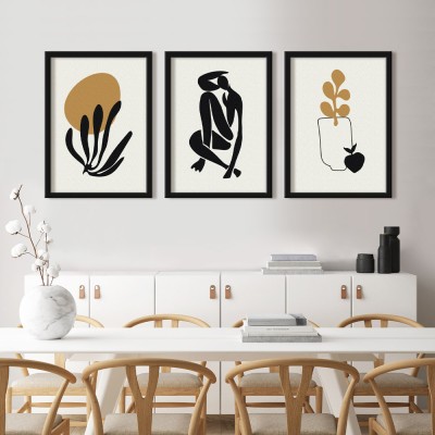 Human and plant, σε Καμβά, Gallery Wall, 3 Τεμάχια