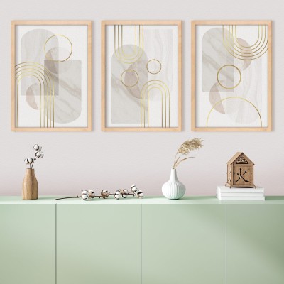 Houseart Gold gallery, σε Καμβά, Gallery Wall, 3 Τεμάχια