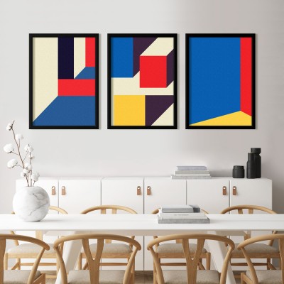 Houseart Colorful dream, σε Καμβά, Gallery Wall, 3 Τεμάχια