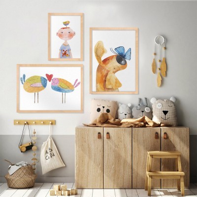 Beautiful Friendship, σε Καμβά, Gallery Wall, 3 Τεμάχια