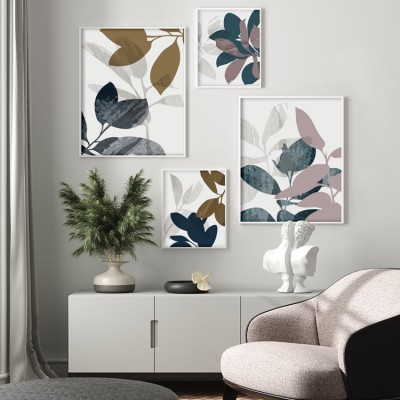 Houseart Floral art, σε Καμβά, Gallery Wall, 4 Τεμάχια