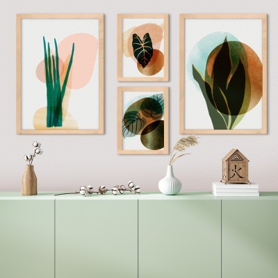 Houseart Nature art formation, σε Καμβά, Gallery Wall, 4 Τεμάχια