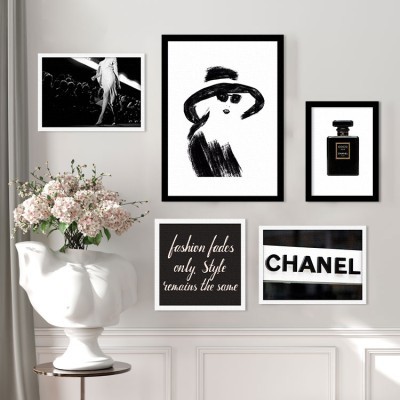 Fashion!, σε Καμβά, Gallery Wall, 5 Τεμάχια