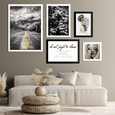 Houseart Believe in yourself, σε Καμβά, Gallery Wall, 5 Τεμάχια