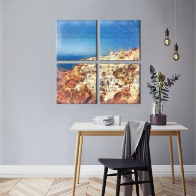 Οία, Ελλάδα, Multipanel, 100 x 100 εκ.