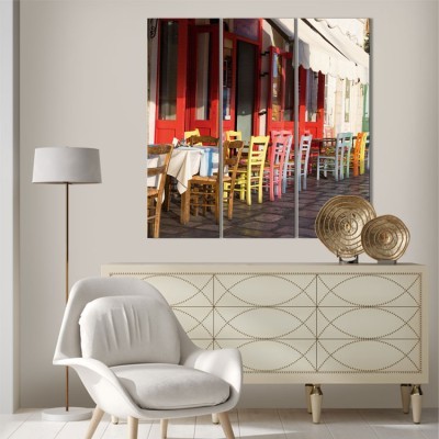 Πολύχρωμα τραπέζια, Ελλάδα, Multipanel, 99 x 101 εκ.