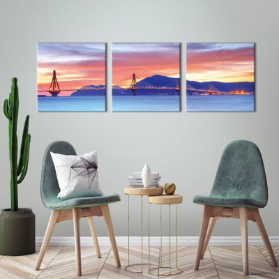 Γέφυρα του Ρίου, Πάτρα, Ελλάδα, Multipanel, 150 x 50 εκ.