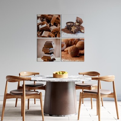 Houseart Σοκολάτα, Φαγητό, Multipanel, 100 x 100 εκ.