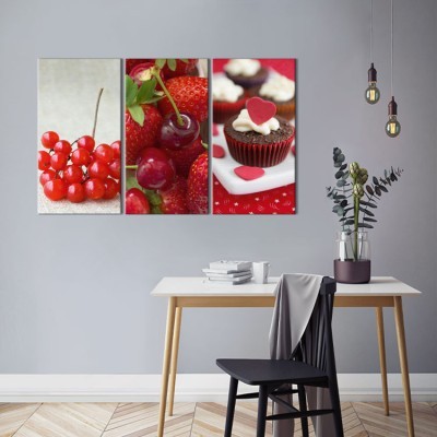 Houseart Κεράσια, Φαγητό, Multipanel, 120 x 75 εκ.