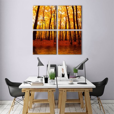 Houseart Φθινοπωρινό τοπίο, Φύση, Multipanel, 100 x 100 εκ.