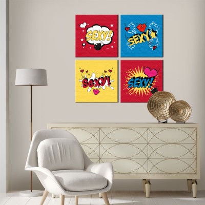 Houseart Sexy, Κόμικς, Multipanel, 100 x 100 εκ.