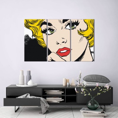 Houseart Όμορφη γυναίκα, Κόμικς, Multipanel, 120 x 75 εκ.