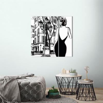 Houseart Κομψή γυναίκα, Κόμικς, Multipanel, 99 x 101 εκ.