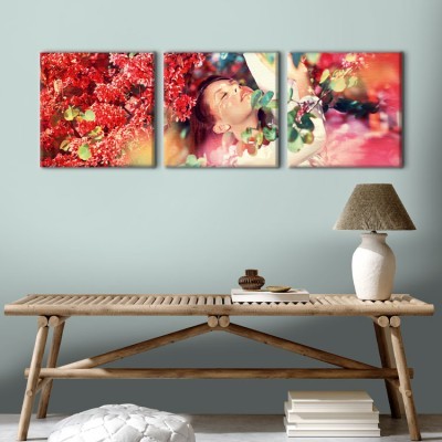 Houseart Γυναίκα στη φύση, Άνθρωποι, Multipanel, 150 x 50 εκ.