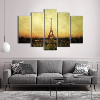 Houseart Vintage Πύργος του Άιφελ, Vintage, Multipanel, 180 x 120 εκ.