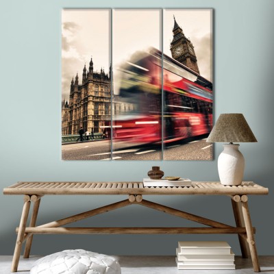 Houseart Λονδίνο, Vintage, Multipanel, 100 x 100 εκ.