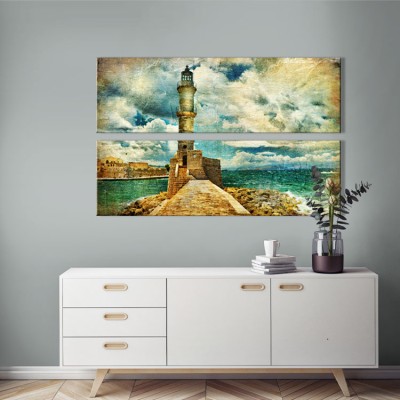 Houseart Φάρος, Vintage, Multipanel, 120 x 74 εκ.