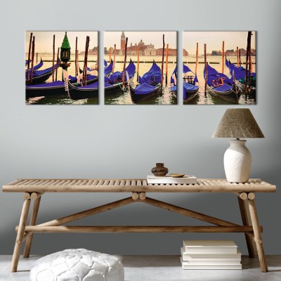 Γόνδολες, Πόλεις - Ταξίδια, Multipanel, 150 x 50 εκ.