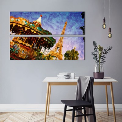 Houseart Καρουζέλ στο Παρίσι, Πόλεις - Ταξίδια, Multipanel, 120 x 74 εκ.