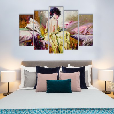 Houseart Γυναικεία πλάτη, Ζωγραφική, Multipanel, 180 x 120 εκ.