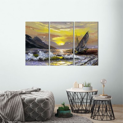 Houseart Θαλασσινό Τοπίο, Ζωγραφική, Multipanel, 120 x 75 εκ.