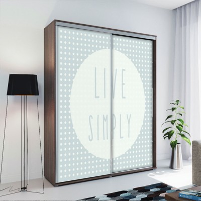 Live Simply Φράσεις Αυτοκόλλητα ντουλάπας 65 x 185 cm (14231)