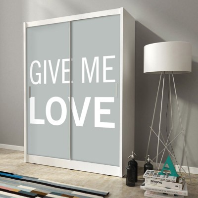 Houseart Give me Love, Φράσεις, Αυτοκόλλητα ντουλάπας, 100 x 100 εκ.
