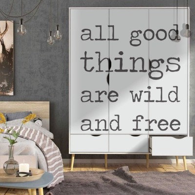 All good things Φράσεις Αυτοκόλλητα ντουλάπας 65 x 185 cm (14238)