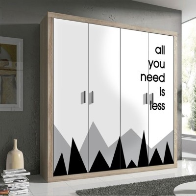 Houseart All you need, Φράσεις, Αυτοκόλλητα ντουλάπας, 100 x 100 εκ.
