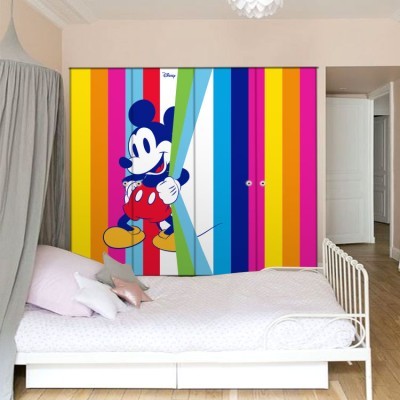 Πολύχρωμος, Μickey Mouse! Disney Αυτοκόλλητα ντουλάπας 65 x 185 cm (27149)