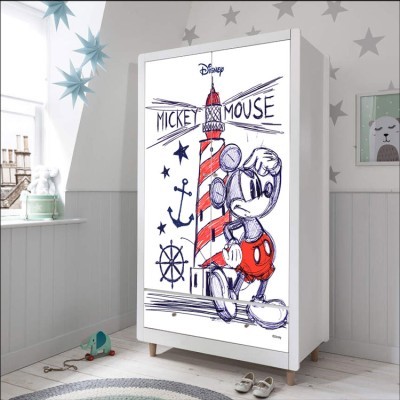 Lighthouse & Mickey Disney Αυτοκόλλητα ντουλάπας 65 x 185 cm (26703)