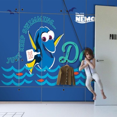 Houseart Just keep swimming, Finding Dory, Παιδικά, Αυτοκόλλητα ντουλάπας, 100 x 100 εκ.